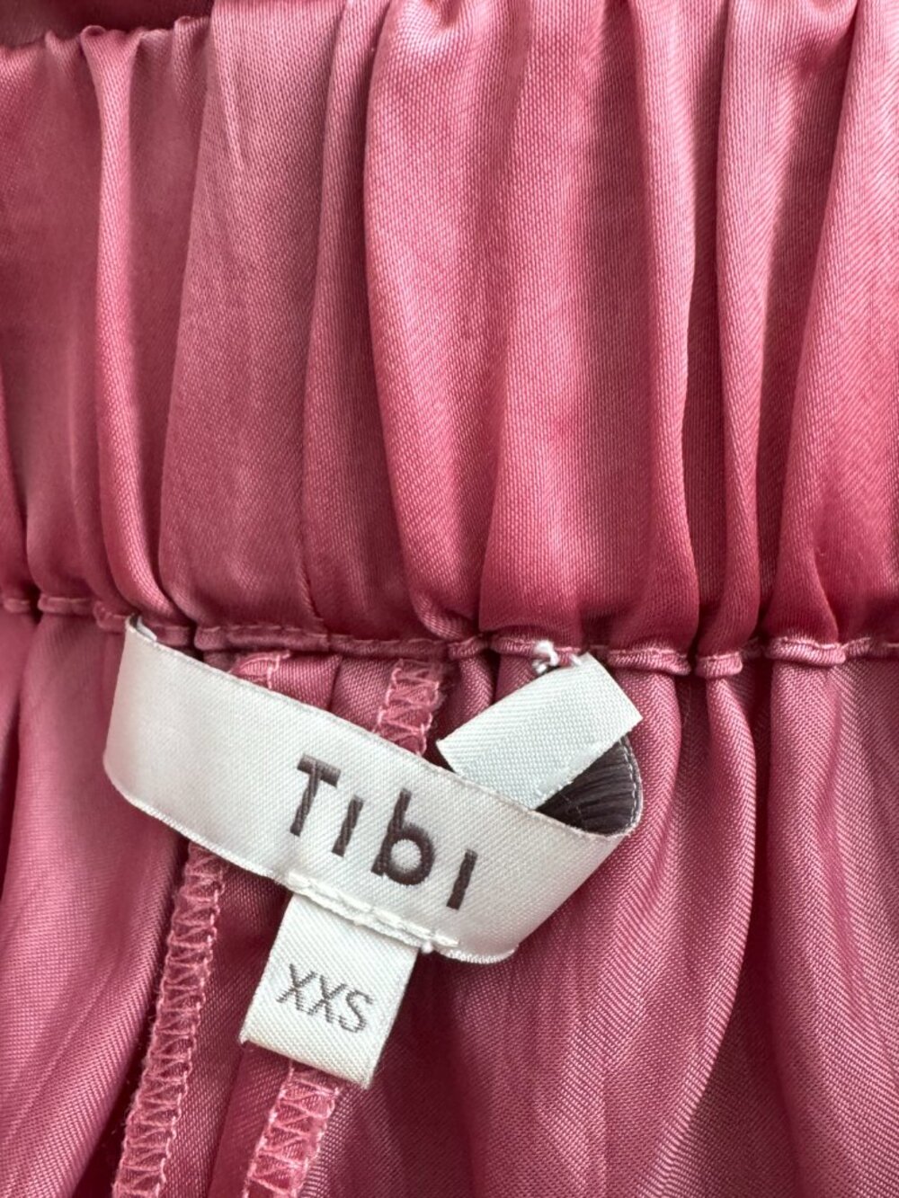 Tibi "Wilt" Silky Nylon Jogger in Rose Pink, size XS - Picture 6 of 8
